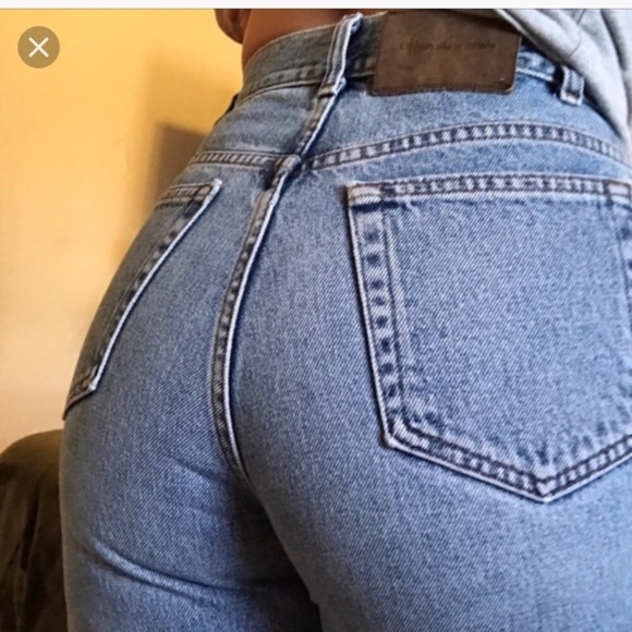 vintage calvin klein high waisted jeans